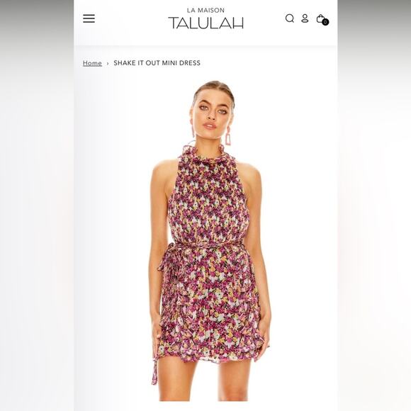 La Maison TALULAH shake it out mini dress size S - Picture 1 of 6